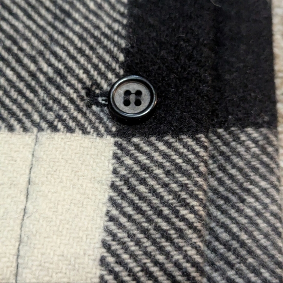 Ralph Lauren Wool Sham King Buffalo Plaid Black Cream Preppy Classic Traditional - Picture 4 of 6
